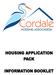 Cordale Housing Association Housing Application Pack Information Leaflet