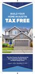 TAX FREE Five-Year Property Tax Abatement for New Construction Single-Family and Multi-Family Homes
