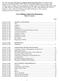City of Billings Subdivision Regulations Table of Contents