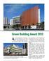 Award presentation ceremony. Green Building Award 2012