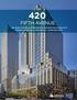 420 FIFTH AVENUE THE 72,012 RSF OFFICE CONDOMINIUM SITUATED ON FLOORS FLOORS CAN BE SOLD INDIVIDUALLY 18,003 RSF EACH