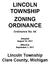 LINCOLN TOWNSHIP ZONING ORDINANCE