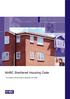 NHBC Sheltered Housing Code. For Builders and Developers registered with NHBC