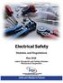 Electrical Safety Statutes and Regulations May 2018 Labor Standards and Safety Division Mechanical Inspection