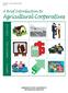 A Brief Introduction to Agricultural Cooperatives