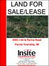 LAND FOR SALE/LEASE. NWC I-94 & Parma Road Parma Township, MI