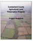 Cumberland County Agricultural Land Preservation Program. Program Guidelines