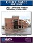 OFFICE SPACE FOR LEASE Cleveland Avenue Columbus, Ohio /- Square Feet Available