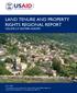 LAND TENURE AND PROPERTY RIGHTS REGIONAL REPORT VOLUME 2.9: EASTERN EUROPE