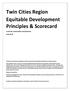 Twin Cities Region Equitable Development Principles & Scorecard