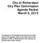 City of Richardson City Plan Commission Agenda Packet March 6, 2012