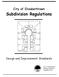 Subdivision Regulations