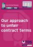 Our approach to unfair contract terms