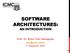 SOFTWARE ARCHITECTURES:
