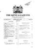 THE.. KENYA GAZETTE. Vol. CXVffl No. 62 NAIROBI, 10th June,2016 Price Sh. 60 CONTENTS GAZETTE NOTICES - PAGE. PAGE