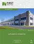 First Quarter First Florence Logistics Center Florence Township, NJ 577,200 Square Feet SUPPLEMENTAL INFORMATION