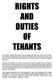 RIGHTS AND DUTIES OF TENANTS