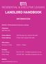 RESIDENTIAL & EXECUTIVE LEASING LANDLORD HANDBOOK INFORMATION