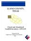 LLANO COUNTY, TEXAS. Closed and Abandoned Landfill Inventory UPDATE