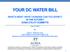 YOUR DC WATER BILL WHAT S NEW? WHAT CHANGES CAN YOU EXPECT IN THE FUTURE? AOBA UTILITY COMMITTE. June 27, By:
