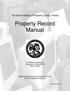 Property Record Manual