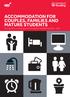 ACCOMMODATION FOR COUPLES, FAMILIES AND MATURE STUDENTS Your guide to choosing accommodation at Reading