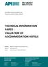 TECHNICAL INFORMATION PAPER - VALUATION OF ACCOMMODATION HOTELS