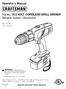 1/2 in., 19.2 VOLT CORDLESS DRILL-DRIVER Variable Speed / Reversible