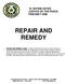 REPAIR AND REMEDY B. WAYNE HAYES JUSTICE OF THE PEACE PRECINCT ONE