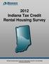 2012 Indiana Tax Credit Rental Housing Survey