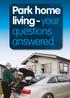 Park home living - your questions answered