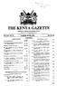 THE KENYA GAZETTE. Vol. CXX No. 78 NAIROBI, 6th July, 2018 Price Sh. 60 CONTENTS. Published by Authority of the Republic of Kenya