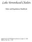 Lake Arrowhead Chalets. Rules and Regulations Handbook