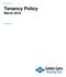 Tenancy Policy March 2016