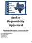 Broker Responsibility Supplement