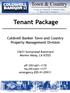 Tenant Package. Coldwell Banker Town and Country Property Management Division Sunnymead Boulevard Moreno Valley, CA 92553