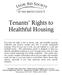 Tenants Rights to Healthful Housing