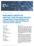 ENSURING CREDITOR PROTECTION IN ASIA PACIFIC CONSTRUCTION PROJECTS