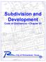 Subdivision and Development