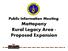 Public Information Meeting: Mattapany Rural Legacy Area - Proposed Expansion
