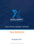 INDUSTRIAL MARKET REPORT. San Antonio. 4th Quarter Q4 Market Trends 2017 by Xceligent, Inc. All Rights Reserved