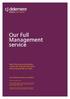 Our Full Management service