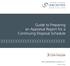 Guide to Preparing an Appraisal Report for a Continuing Disposal Schedule RECORDKEEPING GUIDE G11