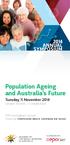 Population ageing and australia s future