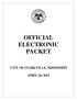 OFFICIAL ELECTRONIC PACKET CITY OF STARKVILLE, MISSISSIPPI