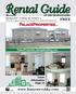 Rental Guide. Spring Volume 18, Number 2 A Guide to Apartments, Townhouses & Commercial Properties. PalaceProperties.managebuilding.