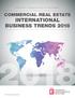 COMMERCIAL REAL ESTATE INTERNATIONAL BUSINESS TRENDS