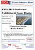The CICA National Newsletter. CICA 2011 Conference Exhibition & Crane Display