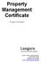 Property Management Certificate