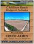 C Milliron Ranch. Bridgeport, Nebraska. Presented By: Creed James. Office: (307) Cell: (307)